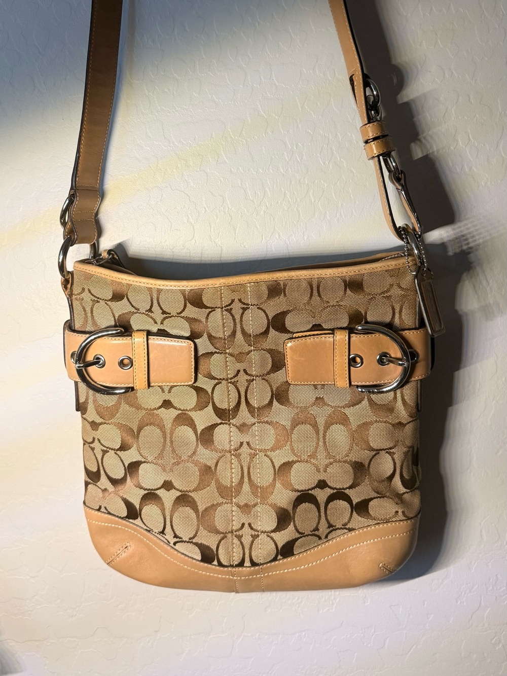 Coach Jacquard Signature Boho Bag